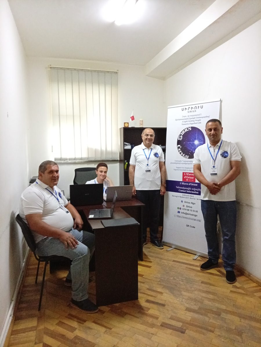 SIRIUS NGO team working in the office